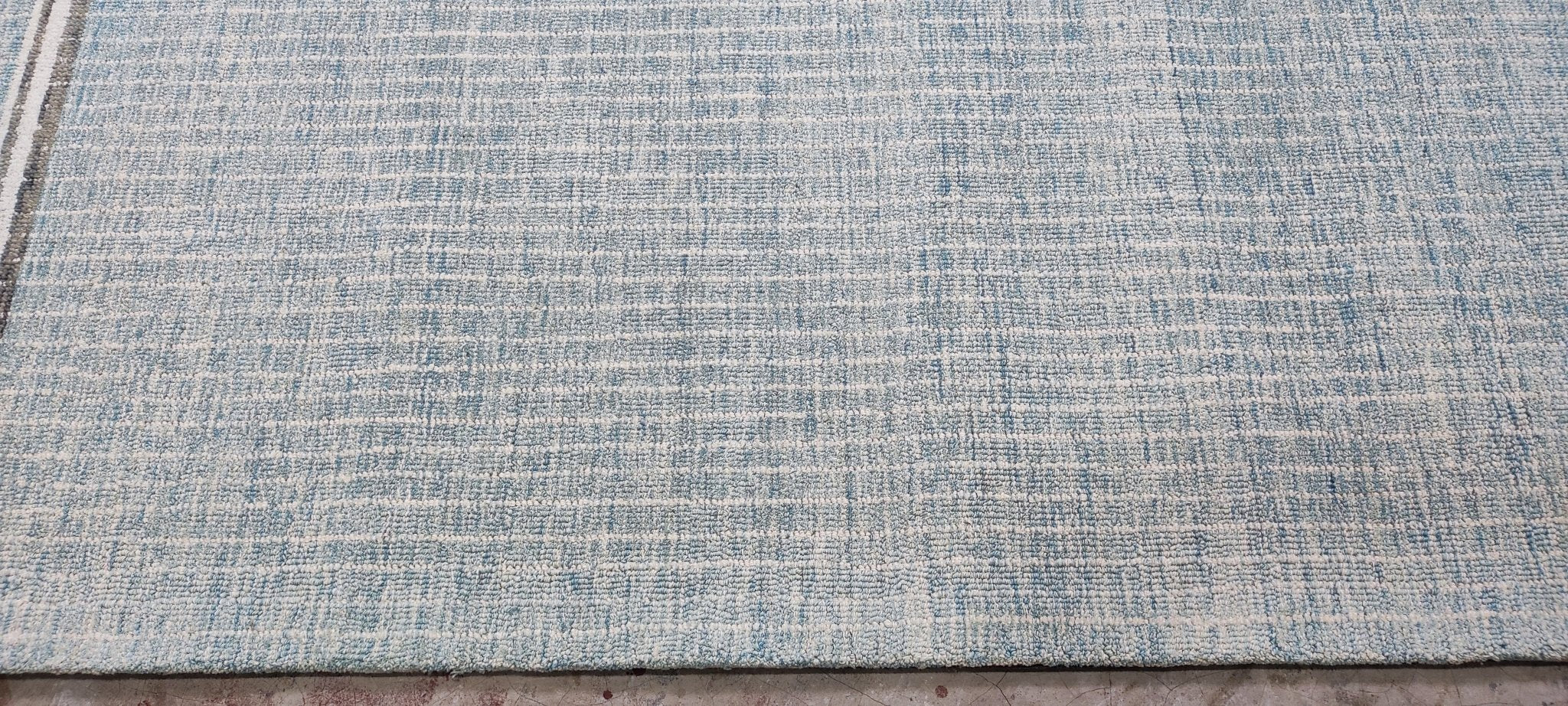 Adella 5x7 Hand-Tufted Wool Light Blue Stripe | Banana Manor Rug Factory Outlet