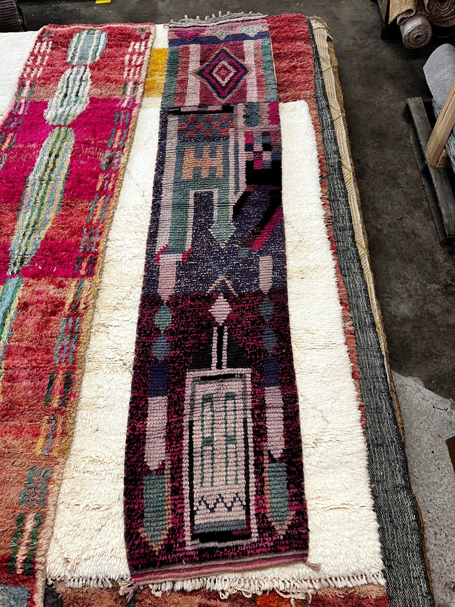 Agadir 2x10.4 Jewel Toned Moroccan Runner | Banana Manor Rug Company