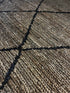 Agent Jones 6.6x9.9 Natural Black Jute Soumak | Banana Manor Rug Factory Outlet