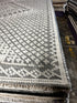 Alejandro 6.3x9 Hand-Knotted Ivory & Grey Cut Pile | Banana Manor Rug Factory Outlet