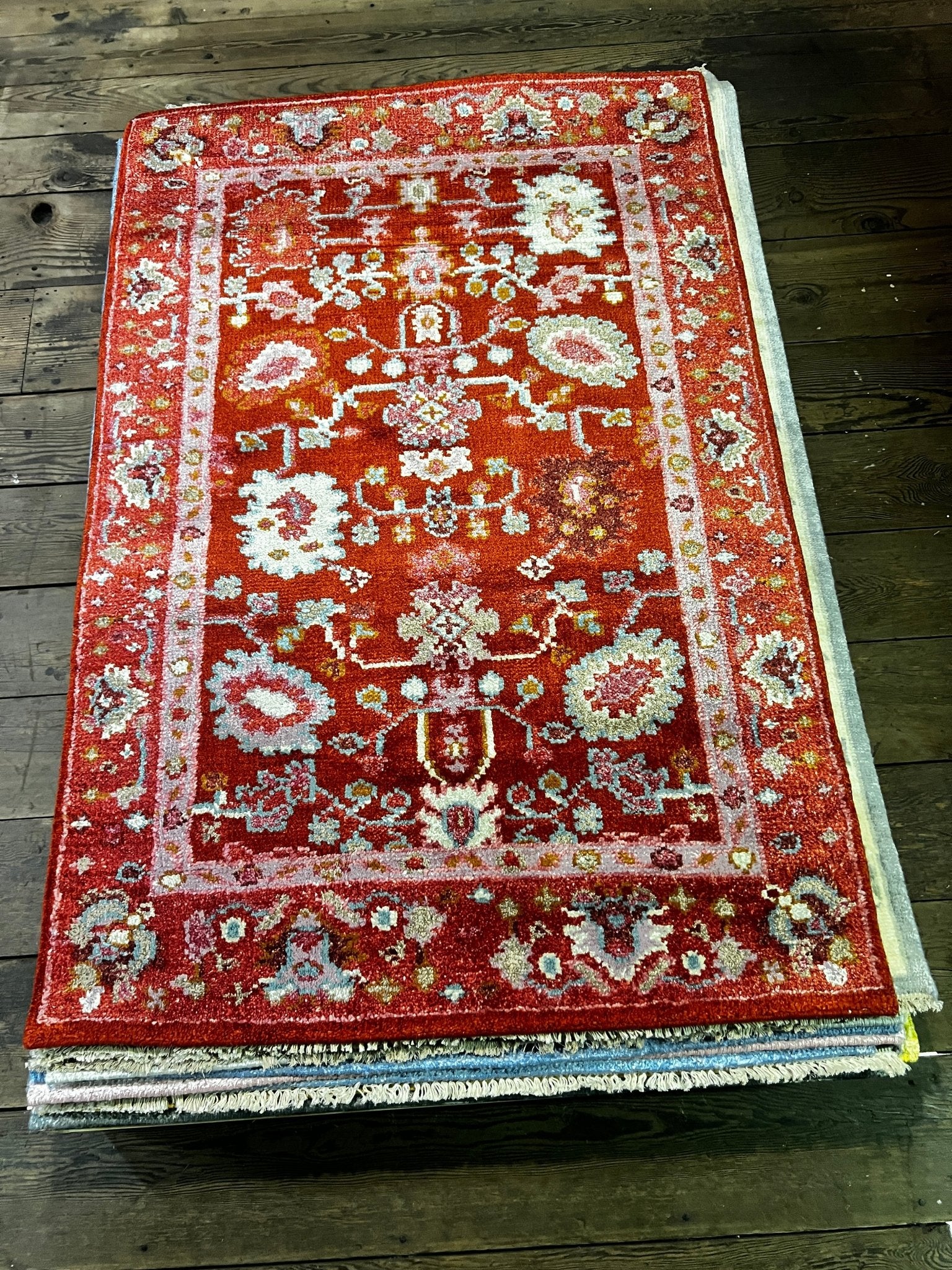 Aleta 4x6 Red Oushak | Banana Manor Rug Factory Outlet