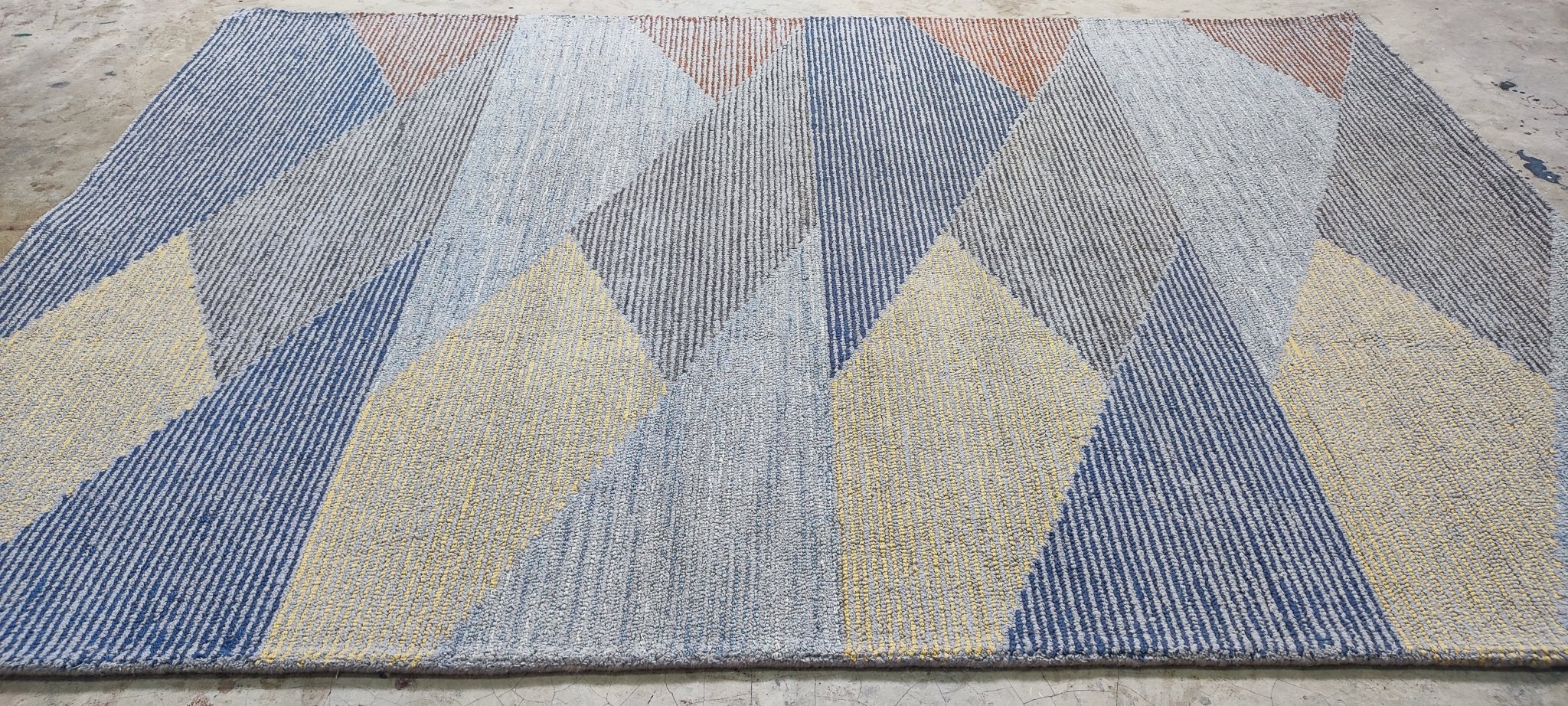 Alex Chilton 5.3x7.6 Hand-Tufted Multi Stripe Loop | Banana Manor Rug Factory Outlet