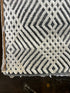 Alex Sparrow 9x12 Hand-Knotted Modern Rug Ivory and Grey High-Low | Banana Manor Rug Factory Outlet