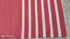 Alonzo Agadir 4.6x6.6 Handwoven Striped Orange and White Durrie Rug | Banana Manor Rug Company