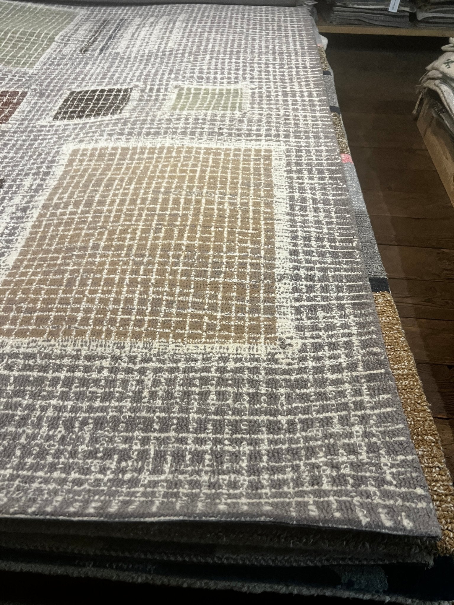 Amada 5x7.6 Hand-Tufted Wool Grey Modern | Banana Manor Rug Factory Outlet