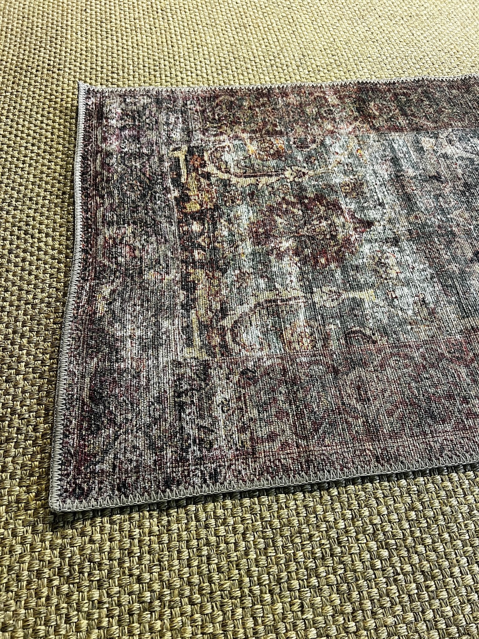 Amber Lewis 2.3x3.9 Georgie Collection Jade and Sunset | Banana Manor Rug Factory Outlet