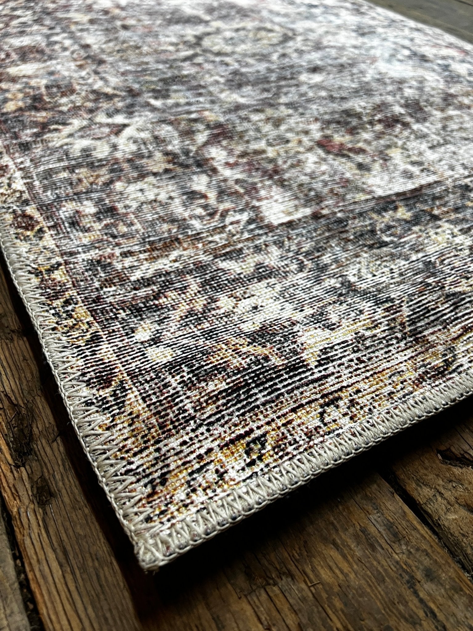 Amber Lewis Georgie Collection Bordeaux and Antique 2.6x7.6 Runner | Banana Manor Rug Factory Outlet