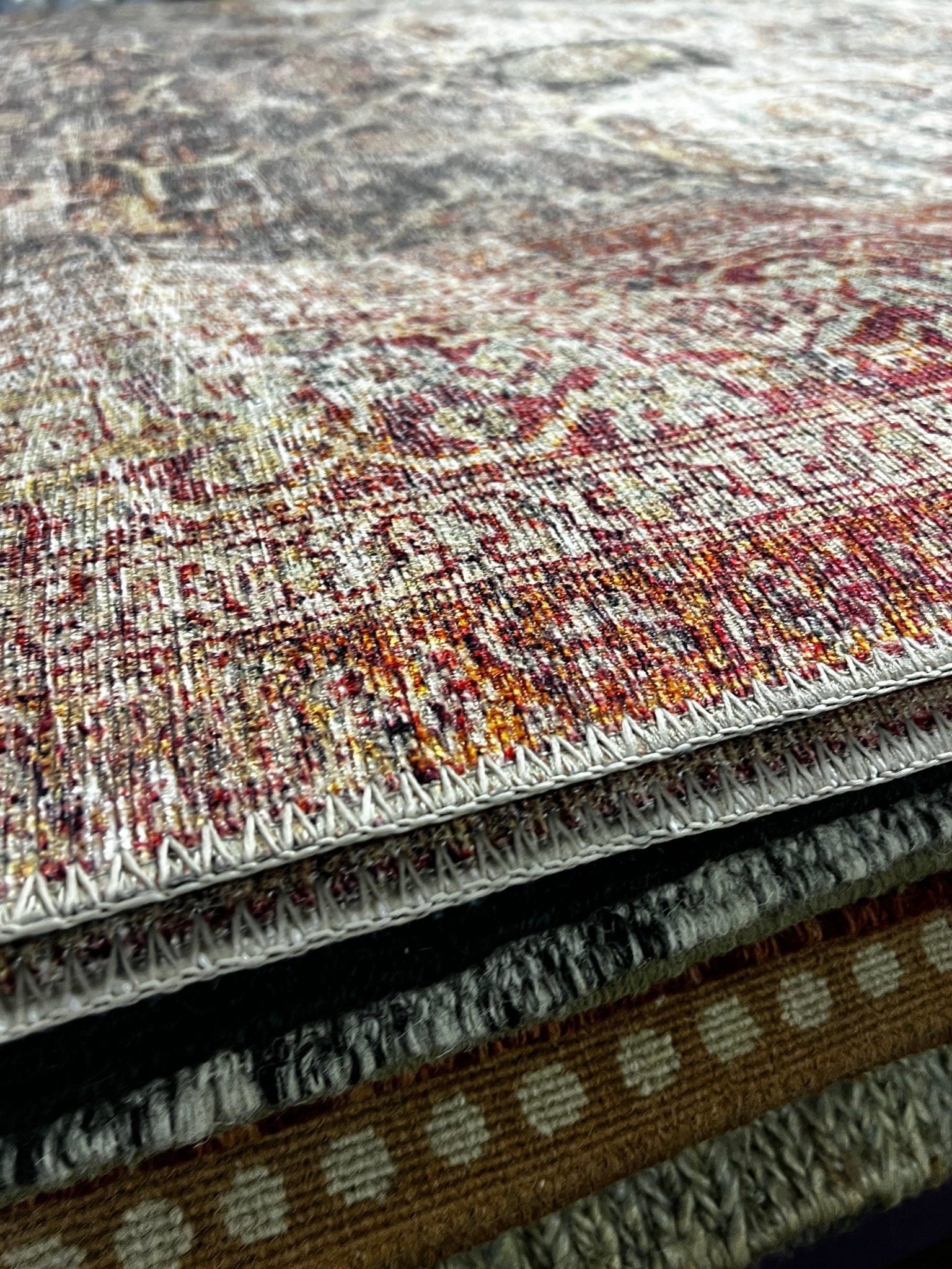 Amber Lewis Georgie Collection Jade and Sunset 10x14 | Banana Manor Rug Factory Outlet