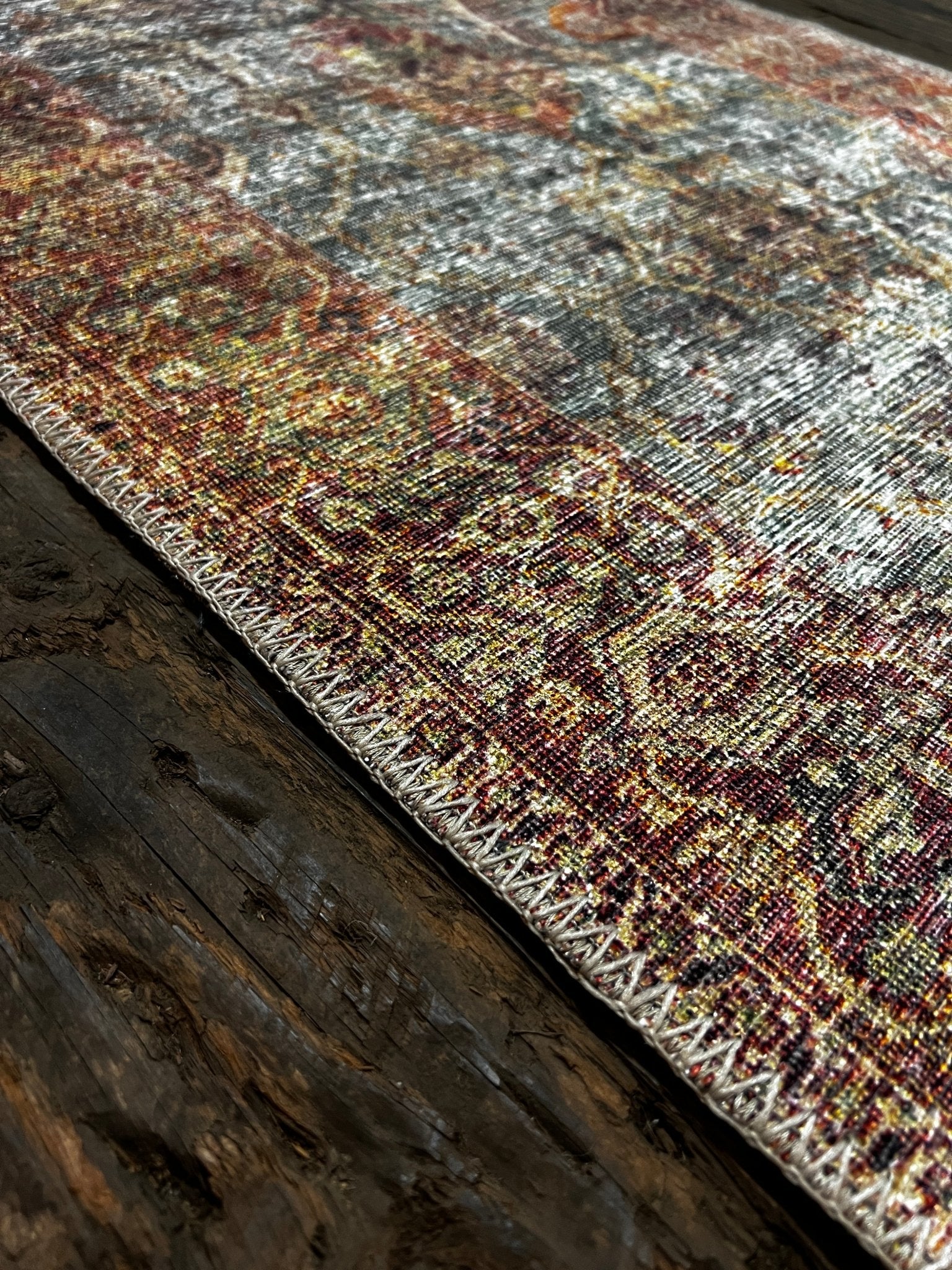 Amber Lewis Georgie Collection Jade and Sunset 2x5 | Banana Manor Rug Factory Outlet