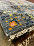 Anastasiya 2.6x12 Hand-Knotted Dark Grey & Blue Oushak | Banana Manor Rug Factory Outlet