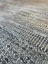 Ani 10x14.3 Hand-Knotted Grass Design Silver Grey | Banana Manor Rug Factory Outlet