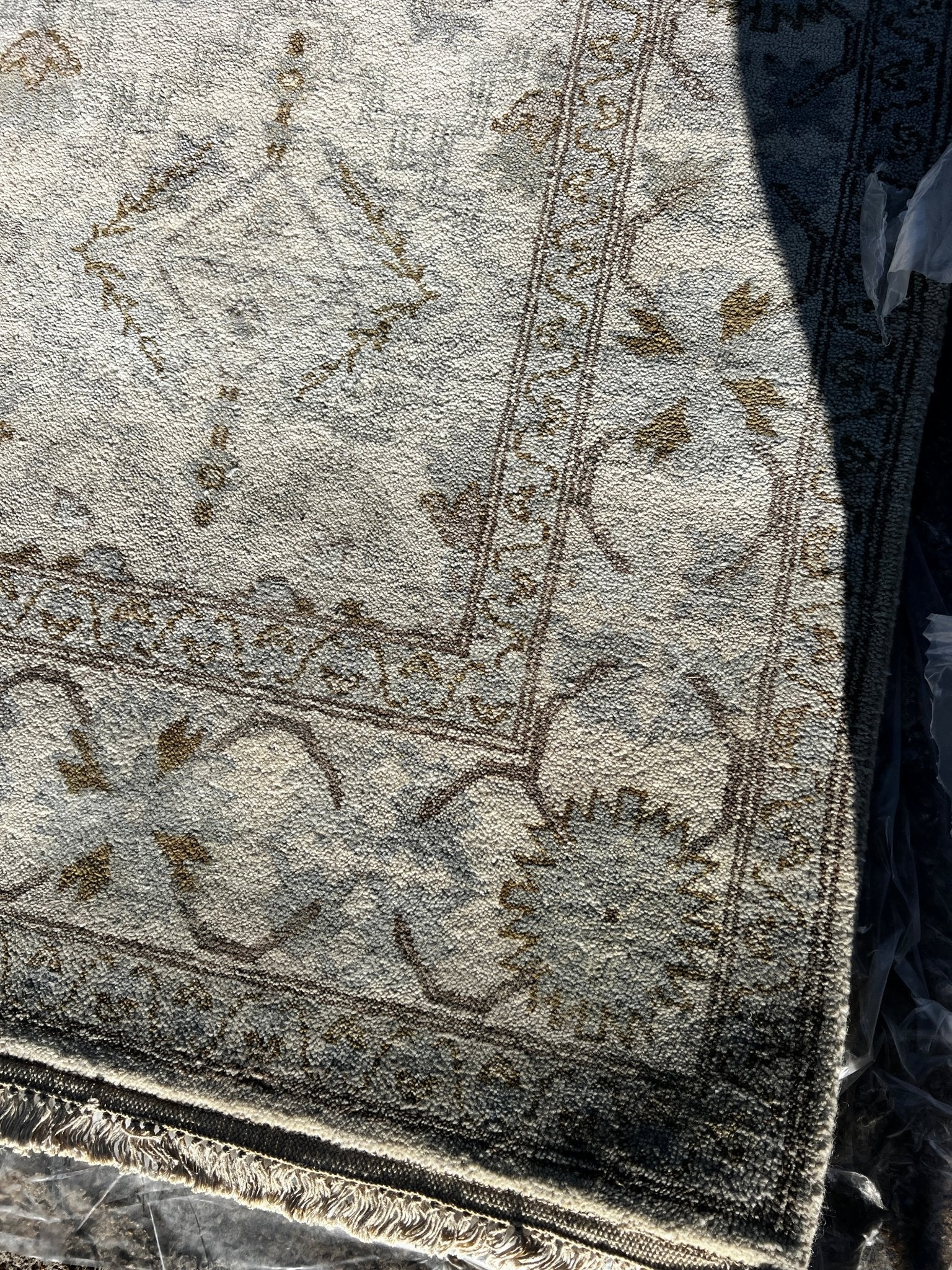 Anishka Clarke 12x15 Ivory Hand-Knotted Herati Rug | Banana Manor Rug Factory Outlet