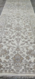 Anna Nicole 3.6x12.6 Hand-Knotted Ivory Oushak | Banana Manor Rug Factory Outlet