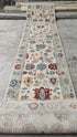 Anne Hathaway 2.6x12 Cream Hand-Knotted Oushak Runner | Banana Manor Rug Company