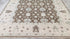Antionette 8x10 Brown and Ivory Hand-Knotted Oushak Rug | Banana Manor Rug Company
