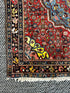 Antique Bijar Persian 3.8x5.6 Red & Blue | Banana Manor Rug Factory Outlet