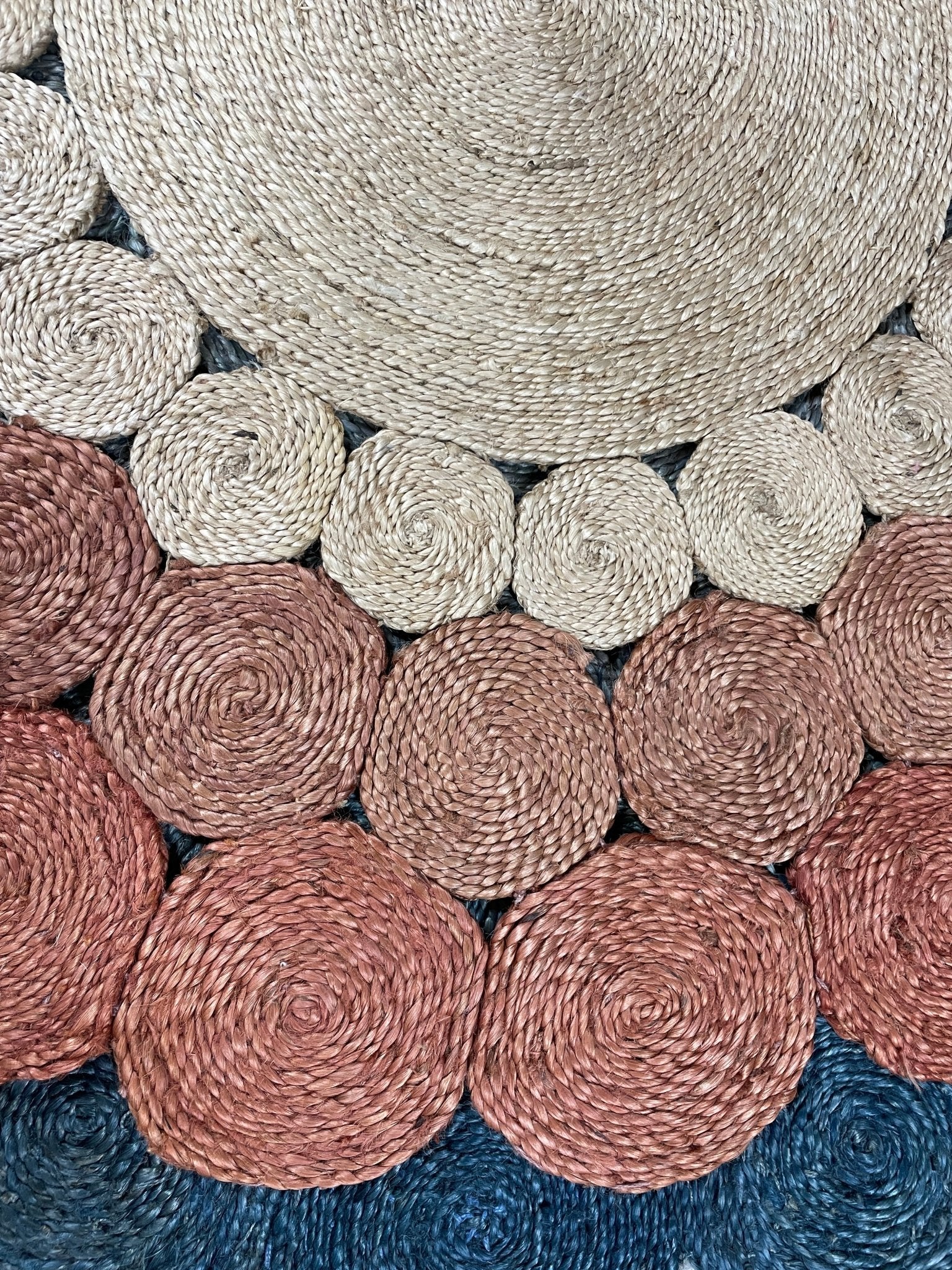 Areola 51 Handwoven Beige and Copper 5x5 Round Rug – Banana Manor Rug  Factory Outlet