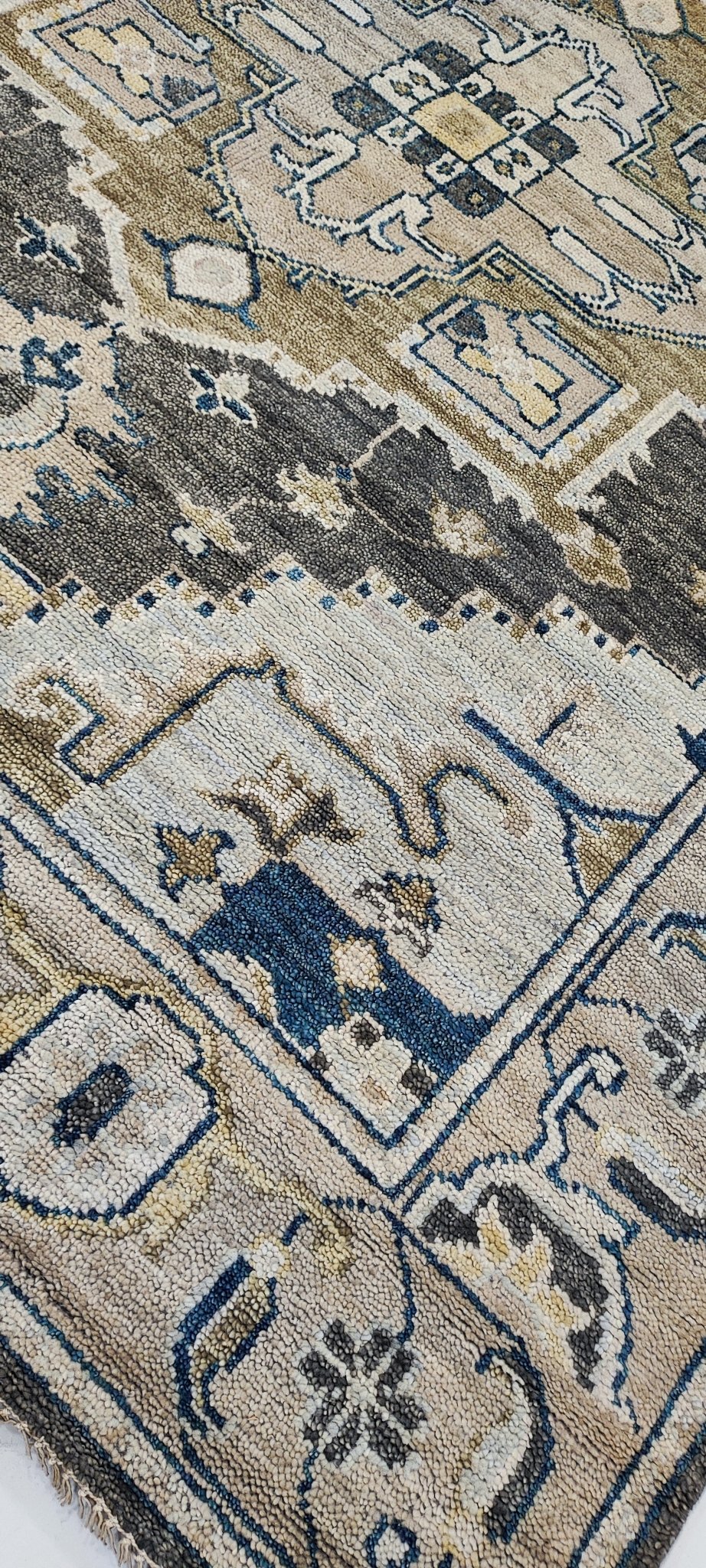 Arianne Zucker 8x9.9 Hand-Knotted Grey & Tan Serapi | Banana Manor Rug Factory Outlet
