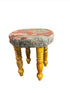 Ava Gardner 14x14x7 Wooden Upholstered Stool | Banana Manor Rug Factory Outlet