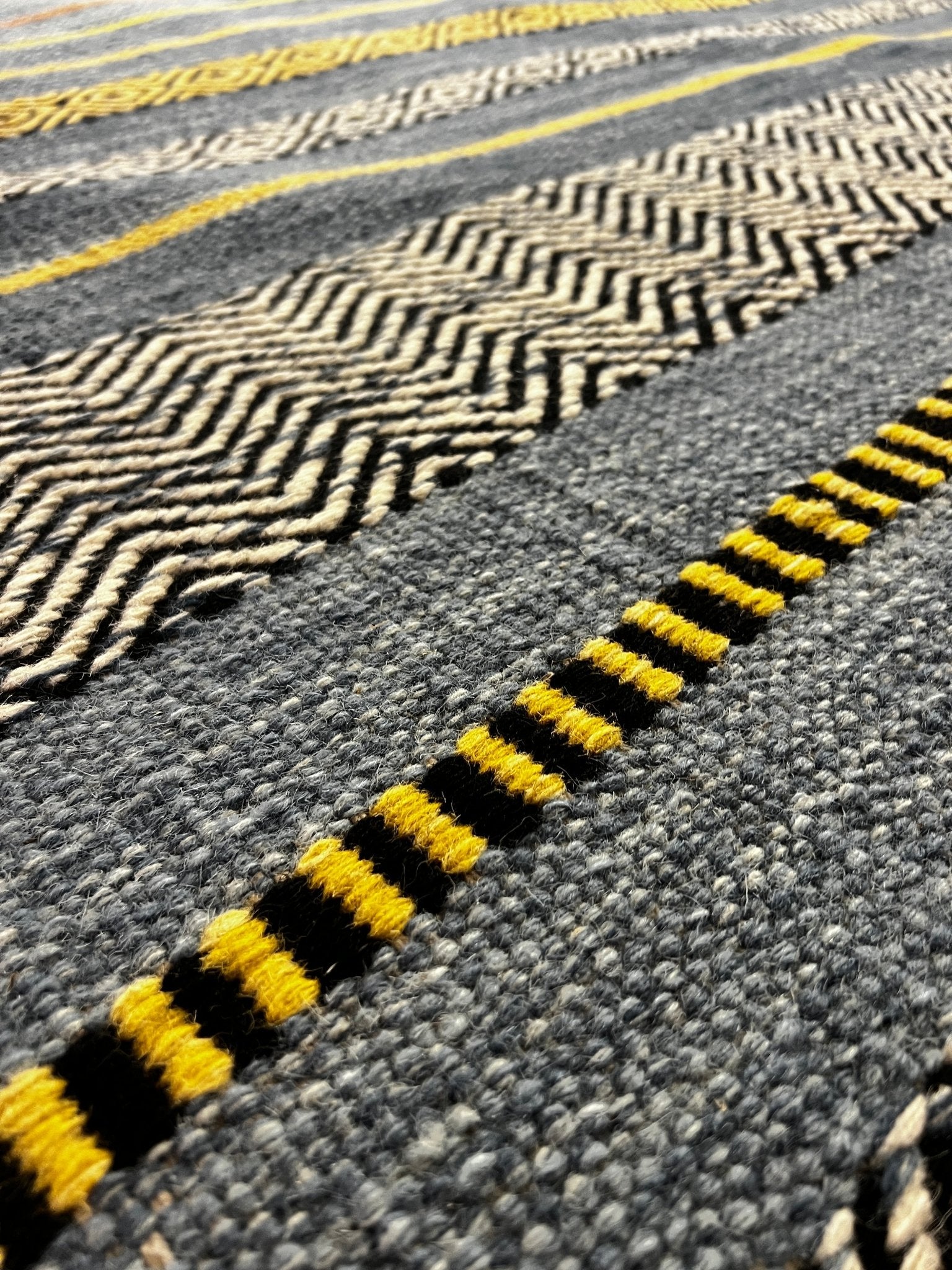 Avenue Pub 6x9 Handwoven Blue Mix Stripe | Banana Manor Rug Factory Outlet