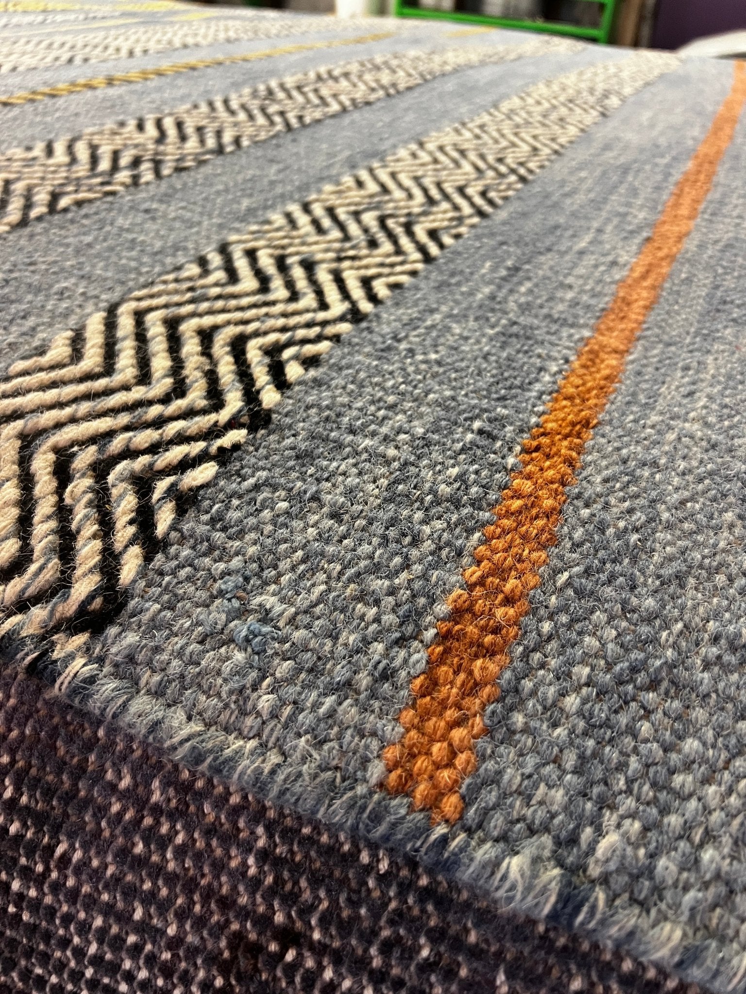 Avenue Pub 6x9 Handwoven Blue Mix Stripe | Banana Manor Rug Factory Outlet