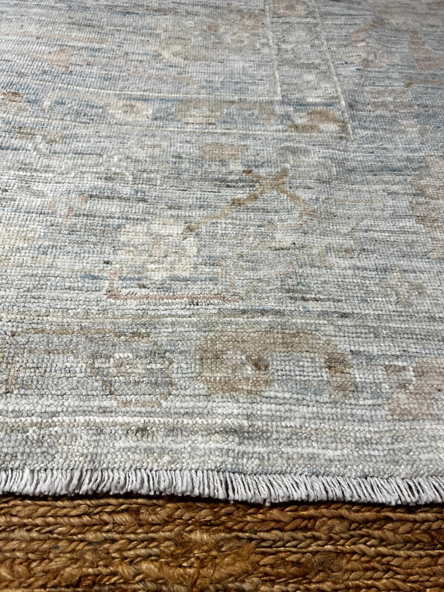 Azita Afghani Whitewashed Oushak 9.2x12 | Banana Manor Rug Company