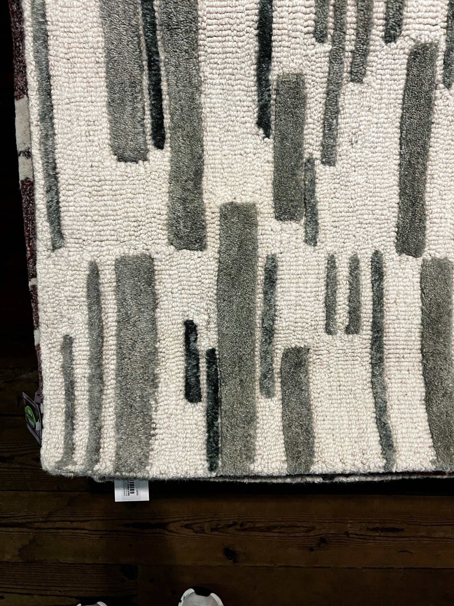 Bacchanal 5x7 Hand-Tufted Ivory & Grey High Low | Banana Manor Rug Factory Outlet