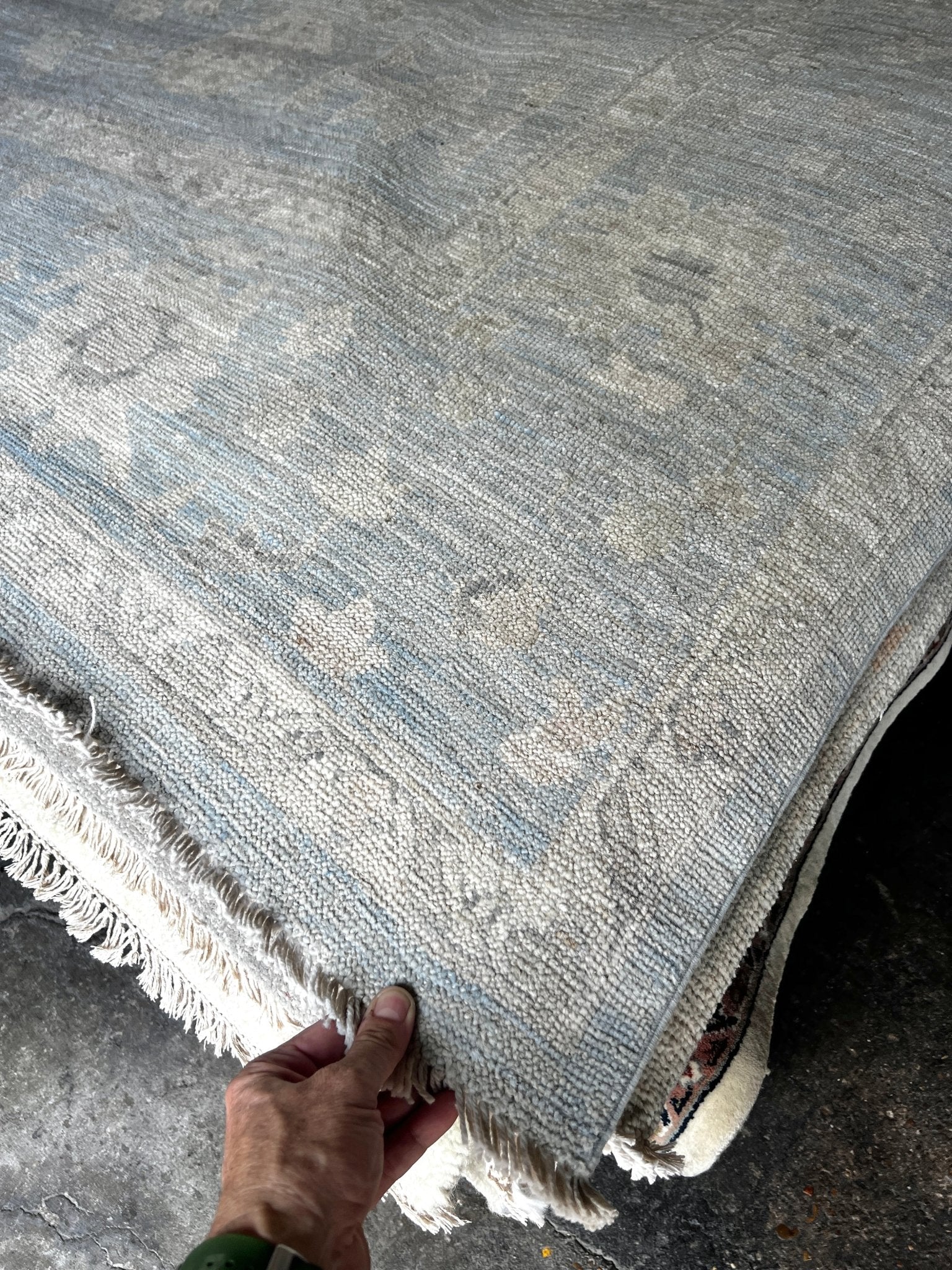 Bahari 9'1"x11'8" Whitewashed Afghani Oushak | Banana Manor Rug Factory Outlet