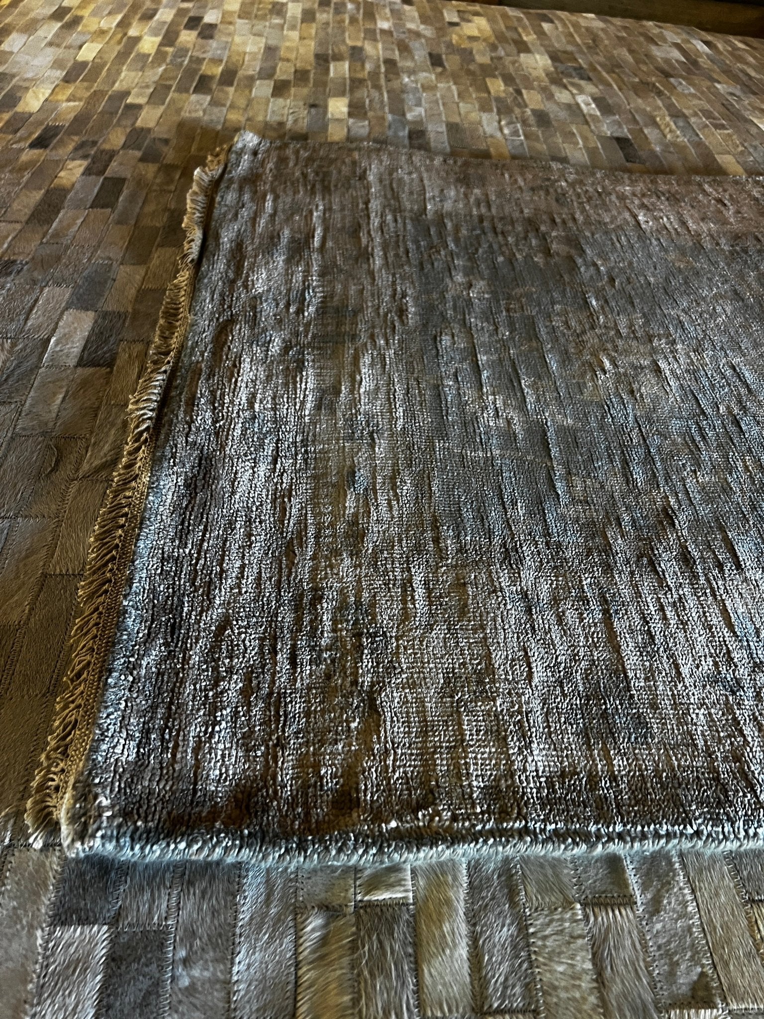 Barbara Edwards 3x5 Hand-Knotted Aqua & Silver Oushak | Banana Manor Rug Factory Outlet