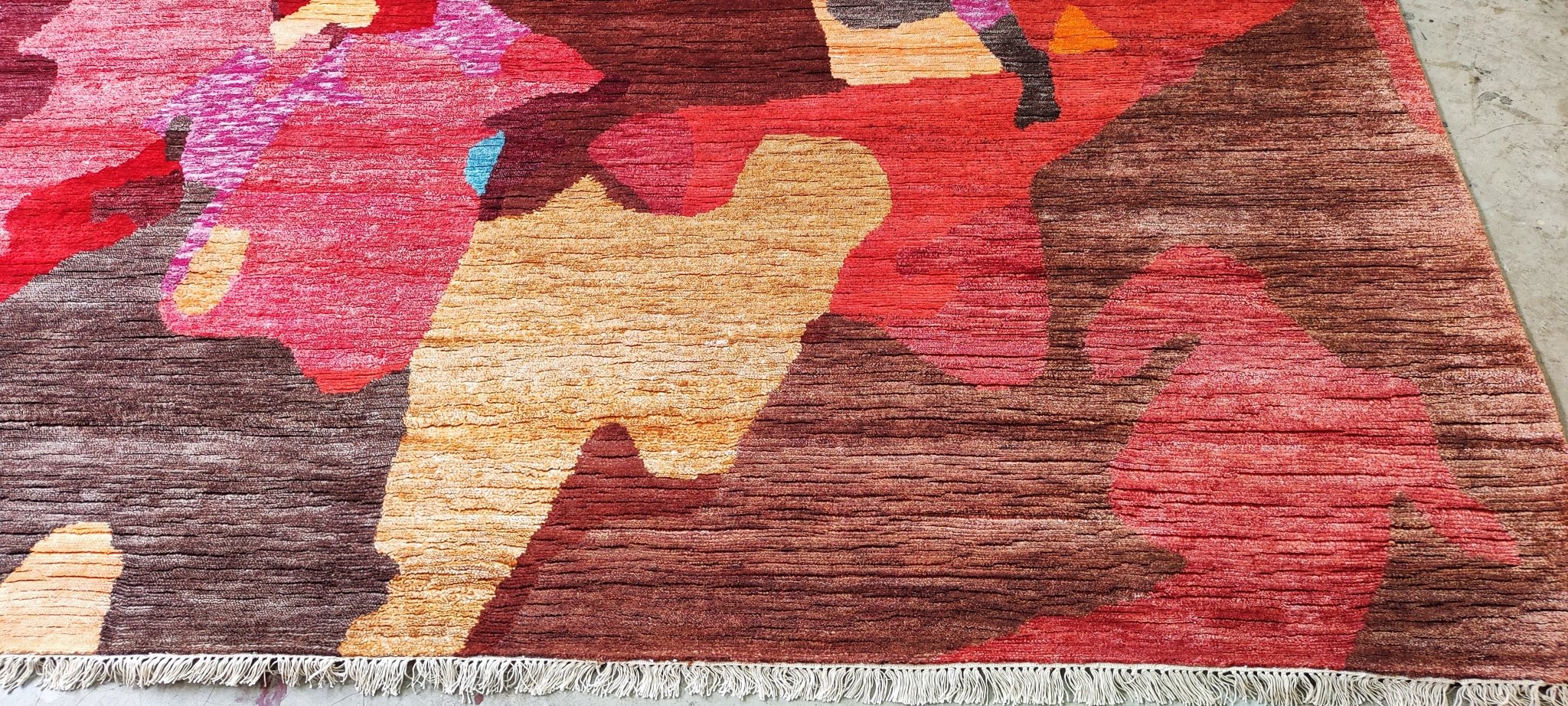Barbarella 8x9.9 Multi Colored Modern Hand Knotted | Banana Manor Rug Factory Outlet