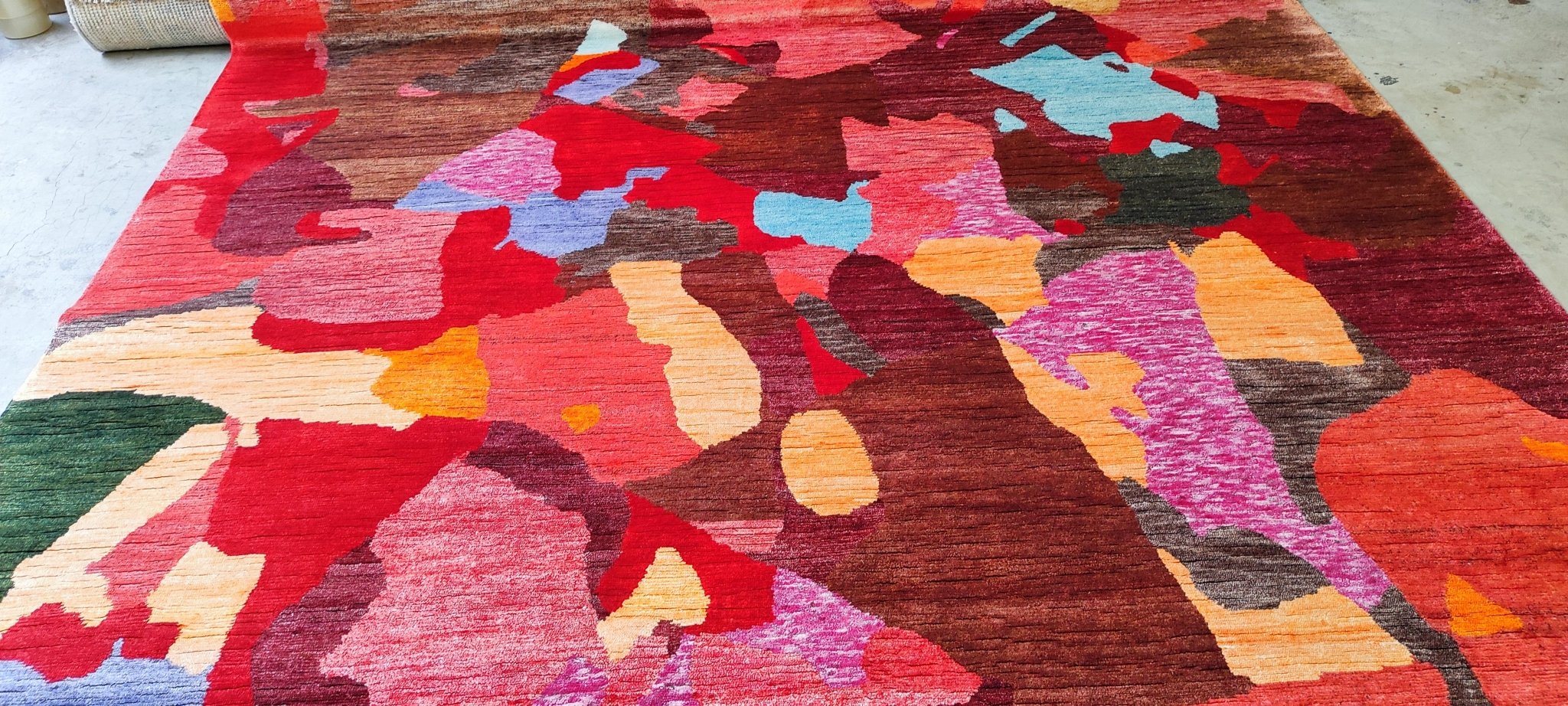 Barbarella 8x9.9 Multi Colored Modern Hand Knotted | Banana Manor Rug Factory Outlet