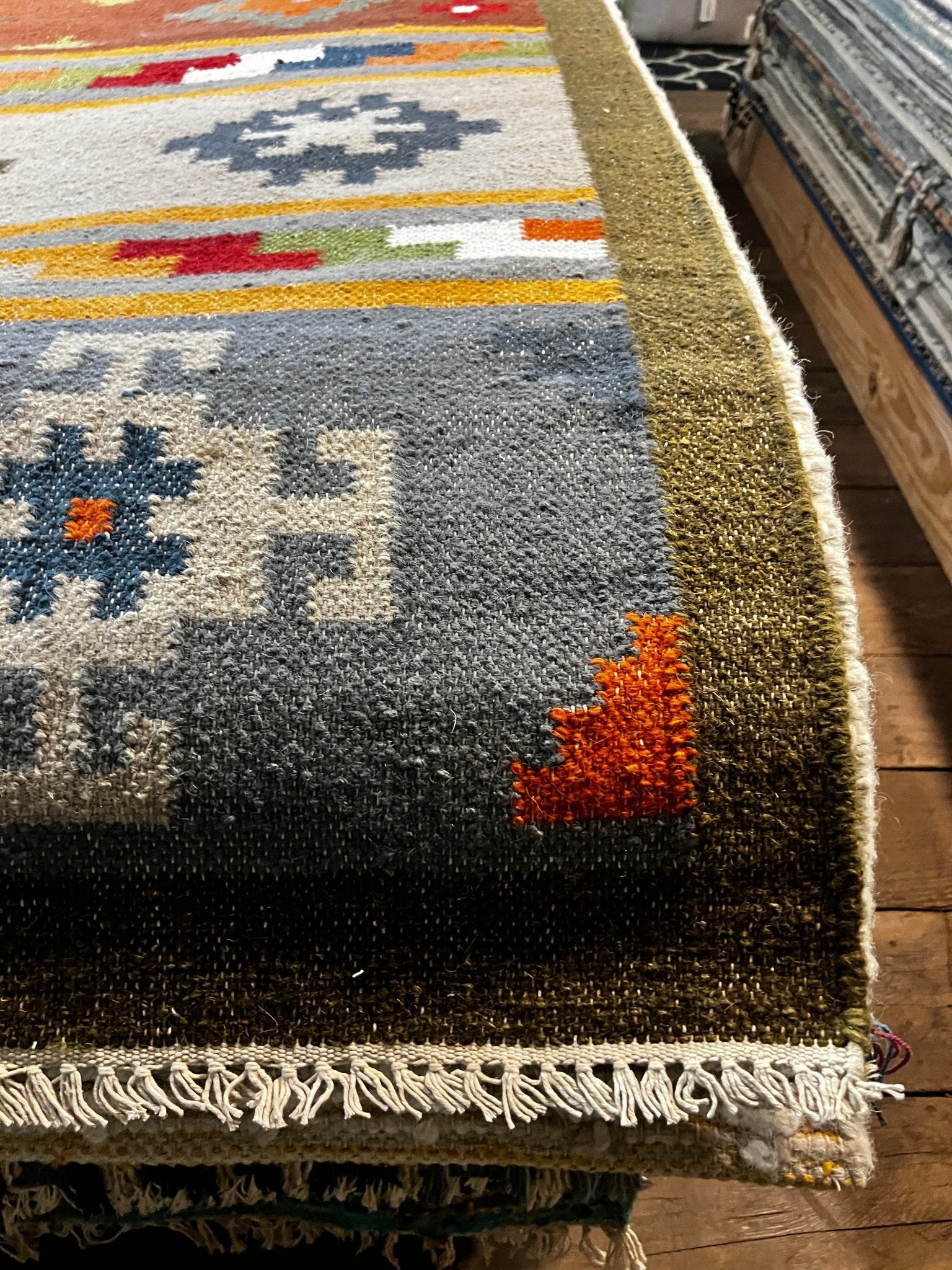 Baroness on Baronne 5x8 Handwoven Multi Kilim | Banana Manor Rug Factory Outlet