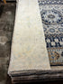 Bashir 3.1x11.4 Whitewashed Beige & Blue Afghani Oushak Runner | Banana Manor Rug Factory Outlet