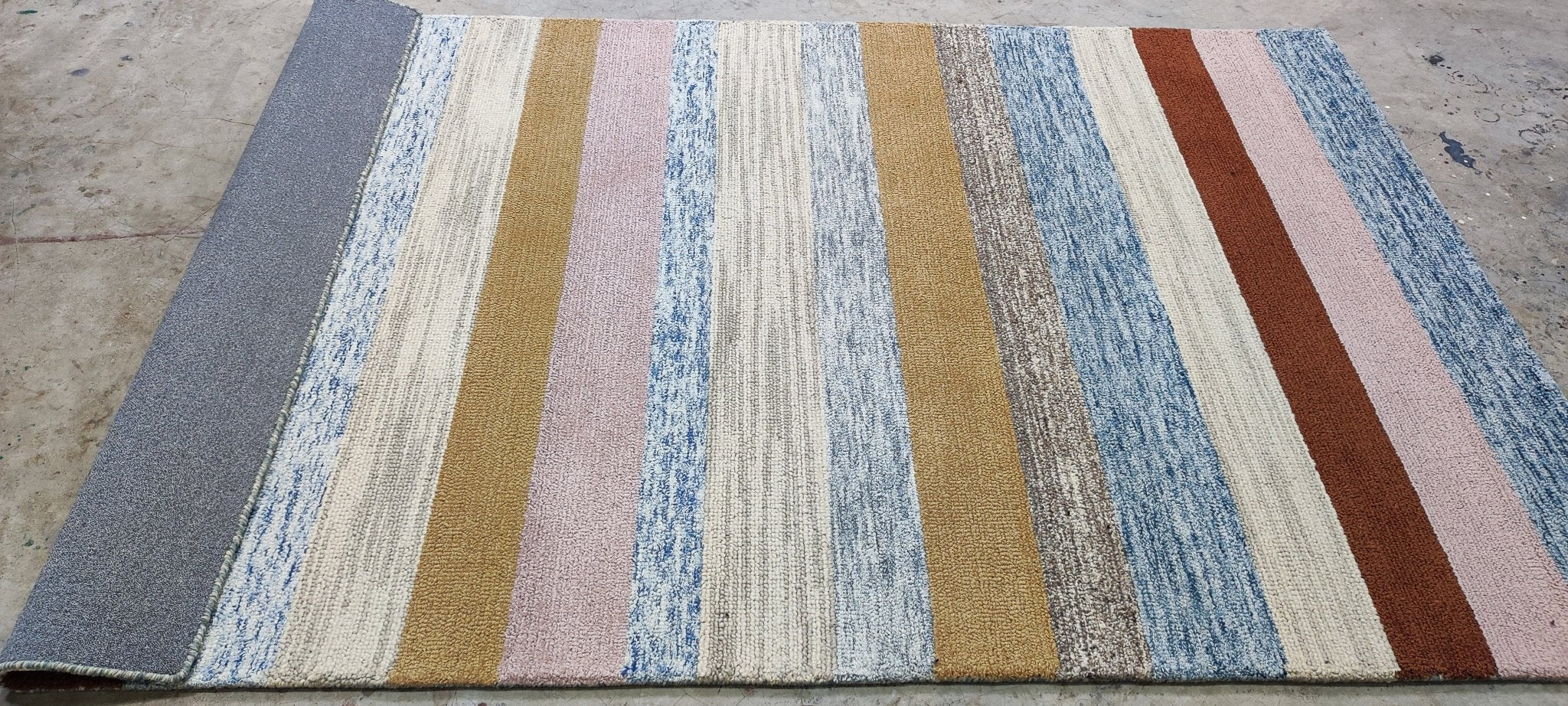 Belinda 5x8 Hand-Tufted Wool Multi Stripe | Banana Manor Rug Factory Outlet