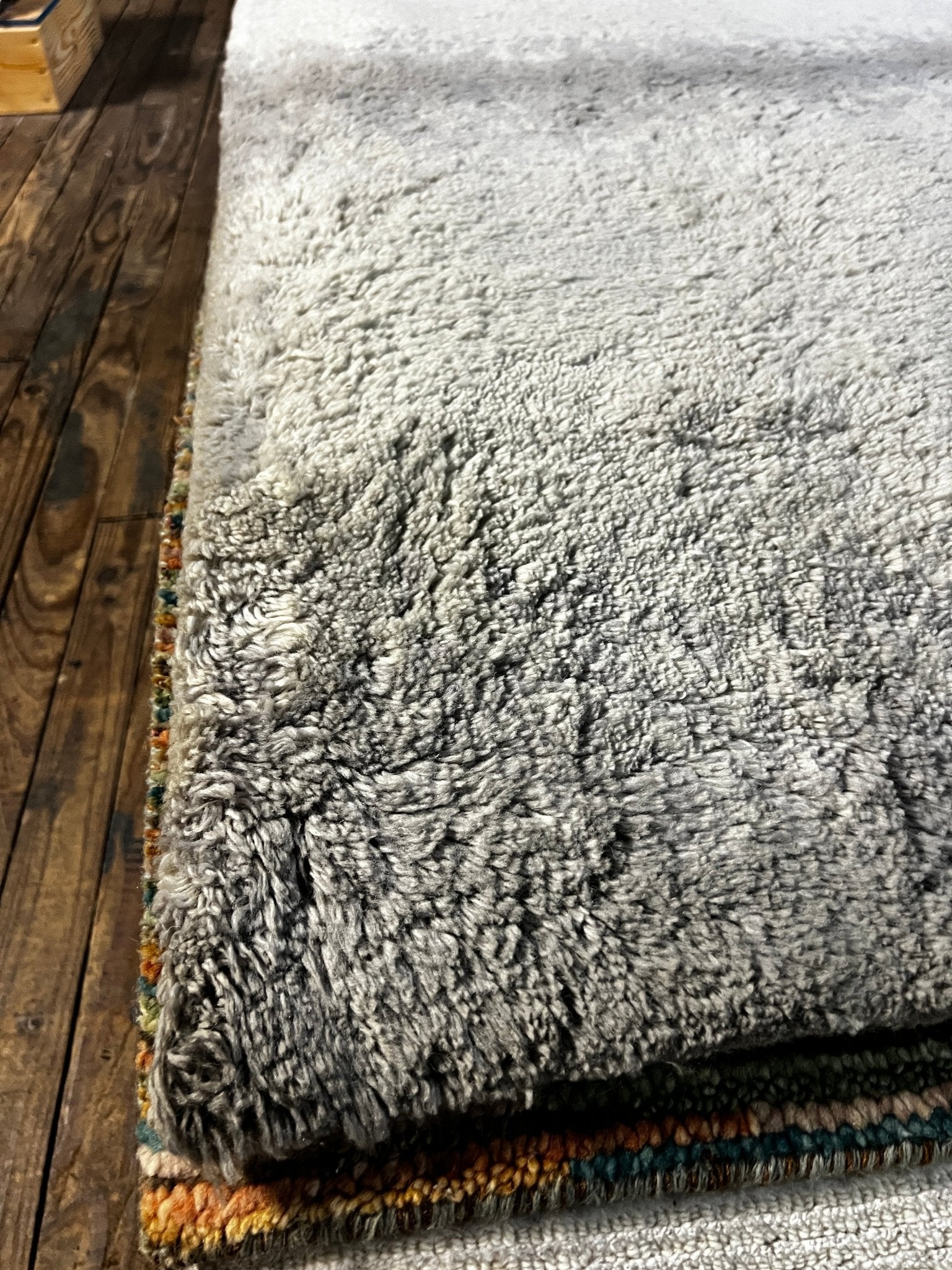 Ben Geller 3x5 Hand-Knotted Grey Abstract | Banana Manor Rug Factory Outlet