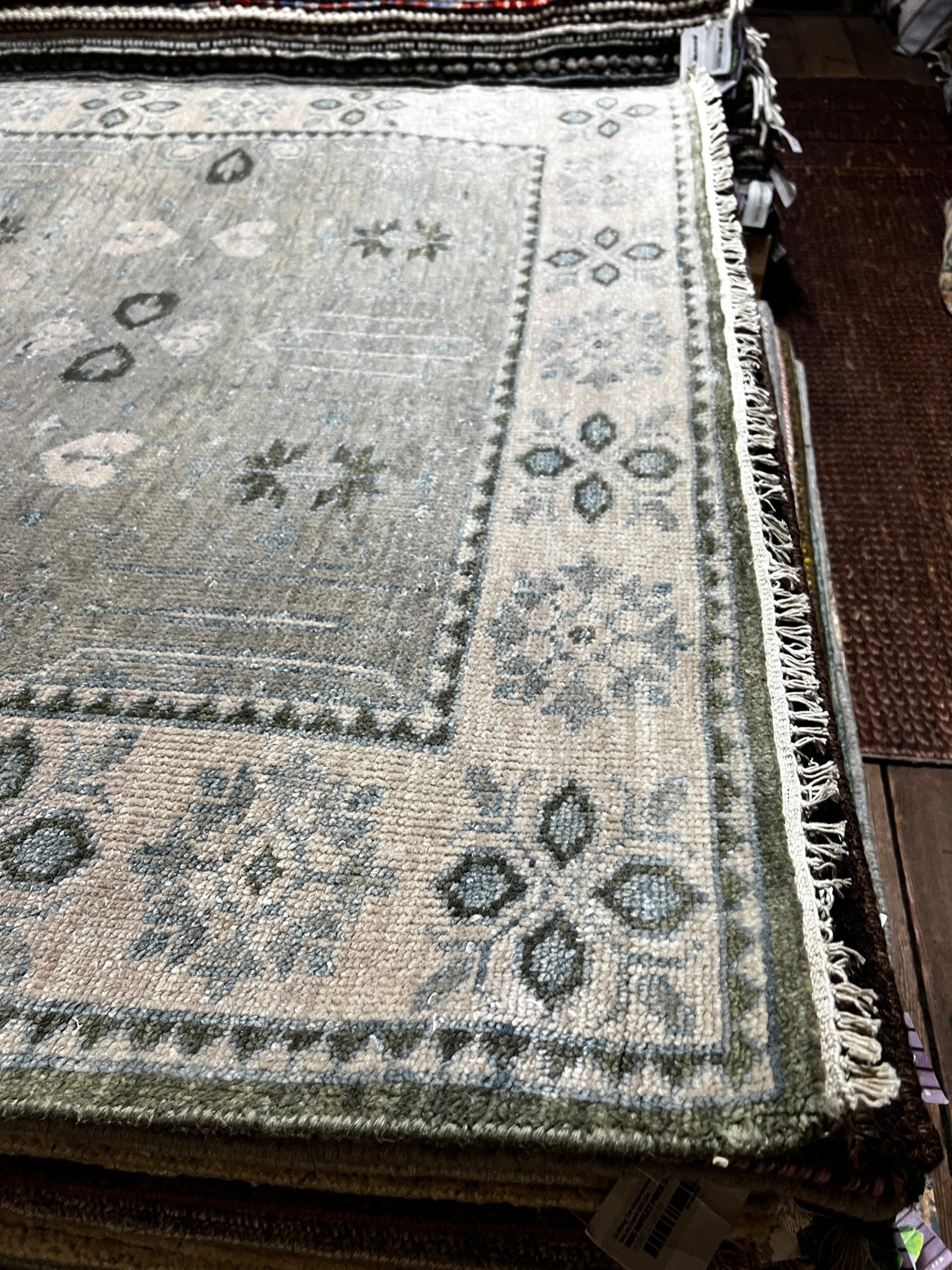 Bernadette Parson 5x8 Hand-Knotted Grey Oushak | Banana Manor Rug Factory Outlet