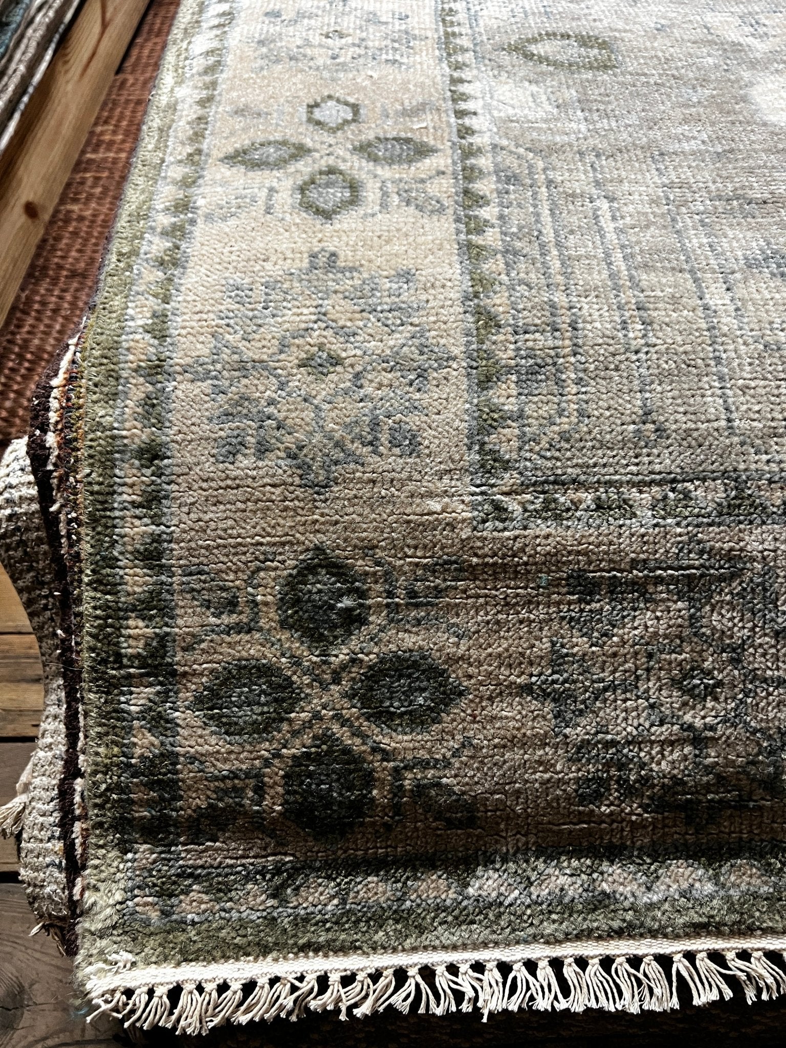 Bernadette Parson 5x8 Hand-Knotted Grey Oushak | Banana Manor Rug Factory Outlet