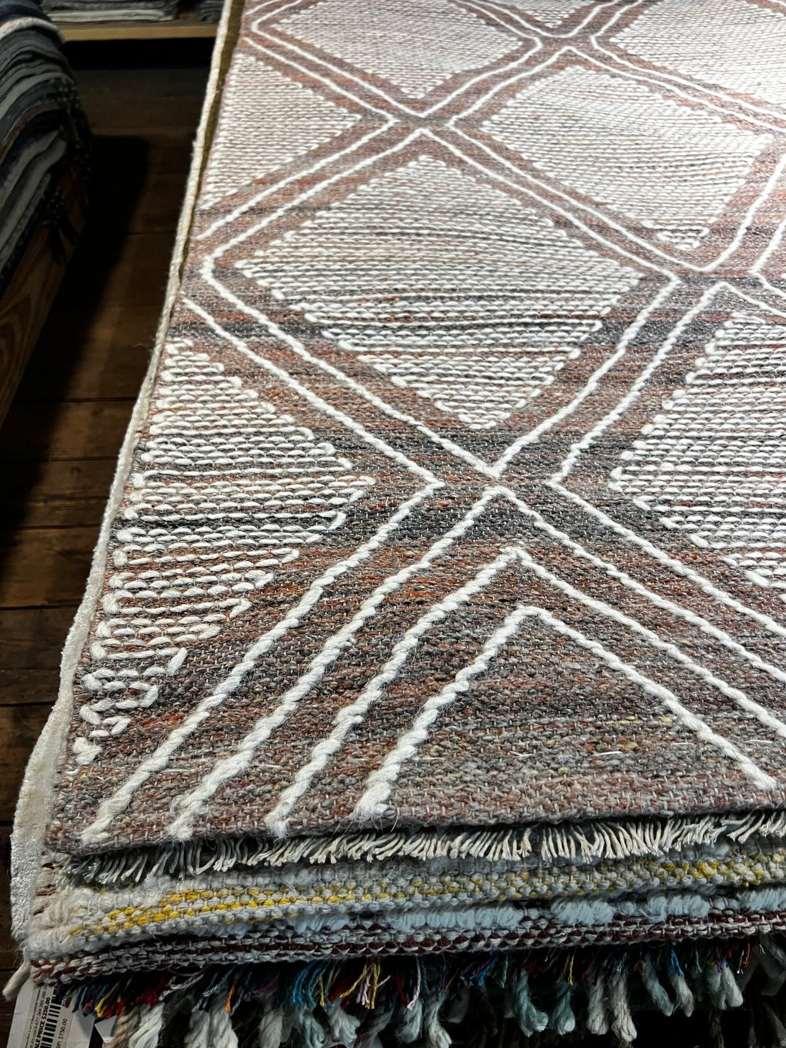 Besame 5.3x6.6 Handwoven Soft Rust Modern | Banana Manor Rug Factory Outlet