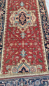 Better Than Ezra 2.9x10.3 Red and Blue Hand-Knotted Serapi Runner | Banana Manor Rug Company