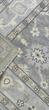 Bettie Page 7.9x9.9 Hand Knotted Grey & Silver Turkish Oushak | Banana Manor Rug Factory Outlet