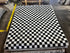 Black and White Checkerboard 8x10 Cowhide Rug | Banana Manor Rug Company