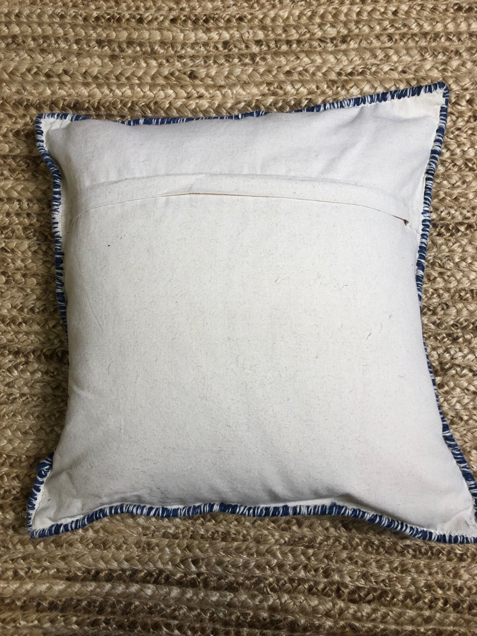 Blanche Dark Blue and White Pillow | Banana Manor Rug Company