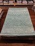 Blue Nile 5x8 Hand-Tufted Green & Ivory Erased | Banana Manor Rug Factory Outlet