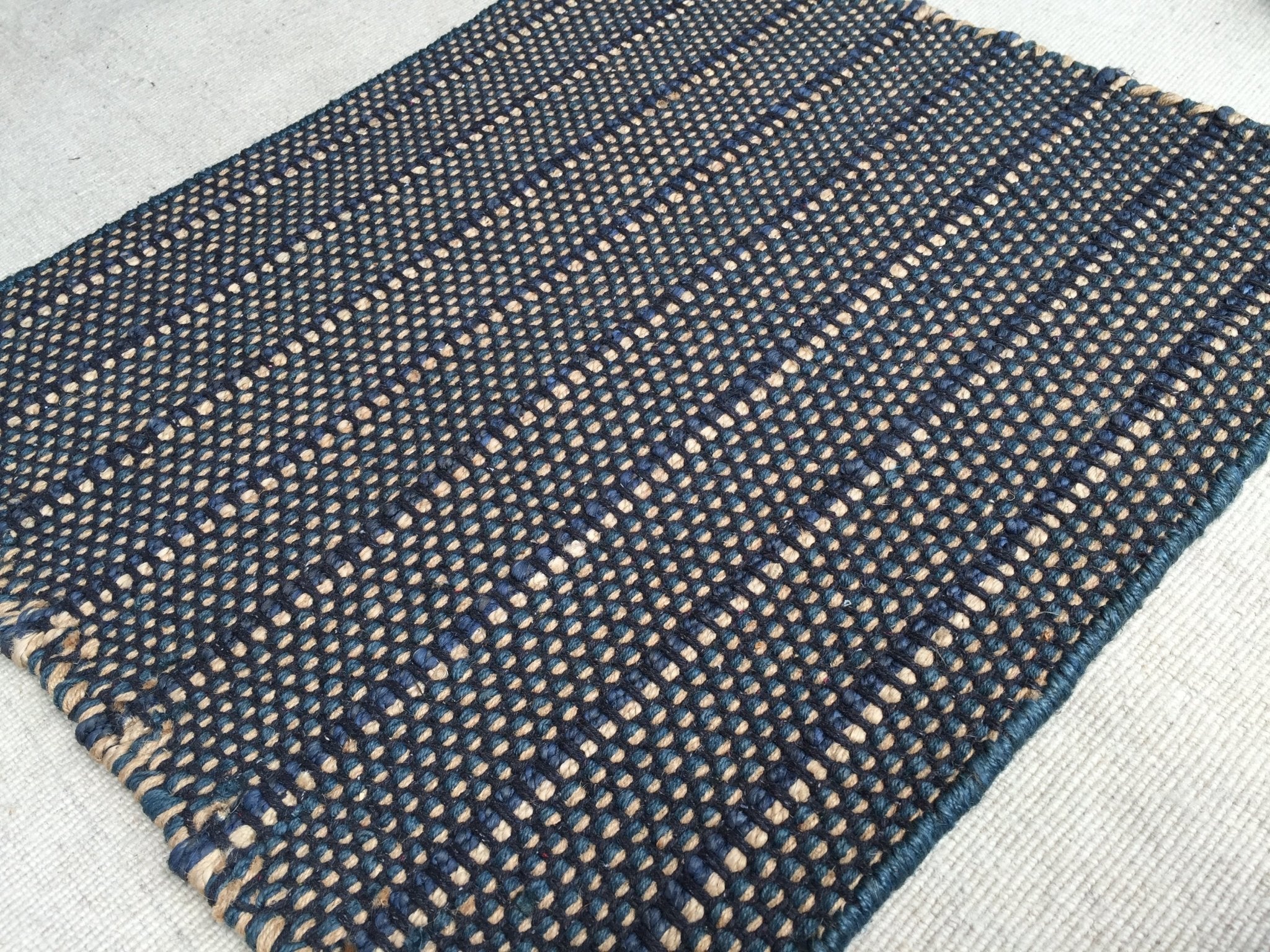 Blue & Tan Pattern Man | Banana Manor Rug Company
