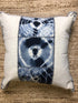 Bob Gnarly Large Blue and White Tie-Dyed Pillow | Banana Manor Rug Company