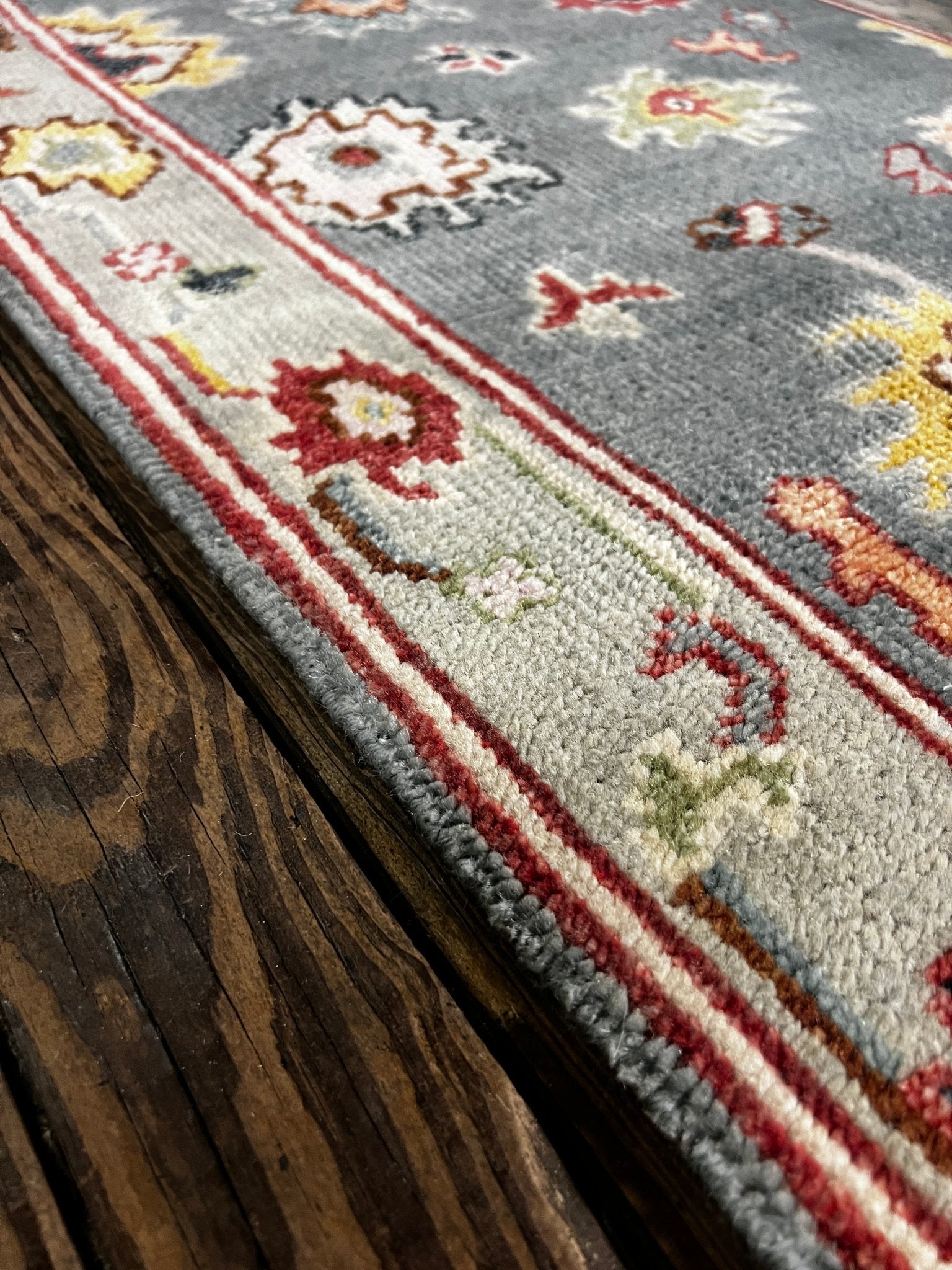 Bodil 2.6x12 Hand-Knotted Light Green & Ivory Oushak Runner | Banana Manor Rug Factory Outlet