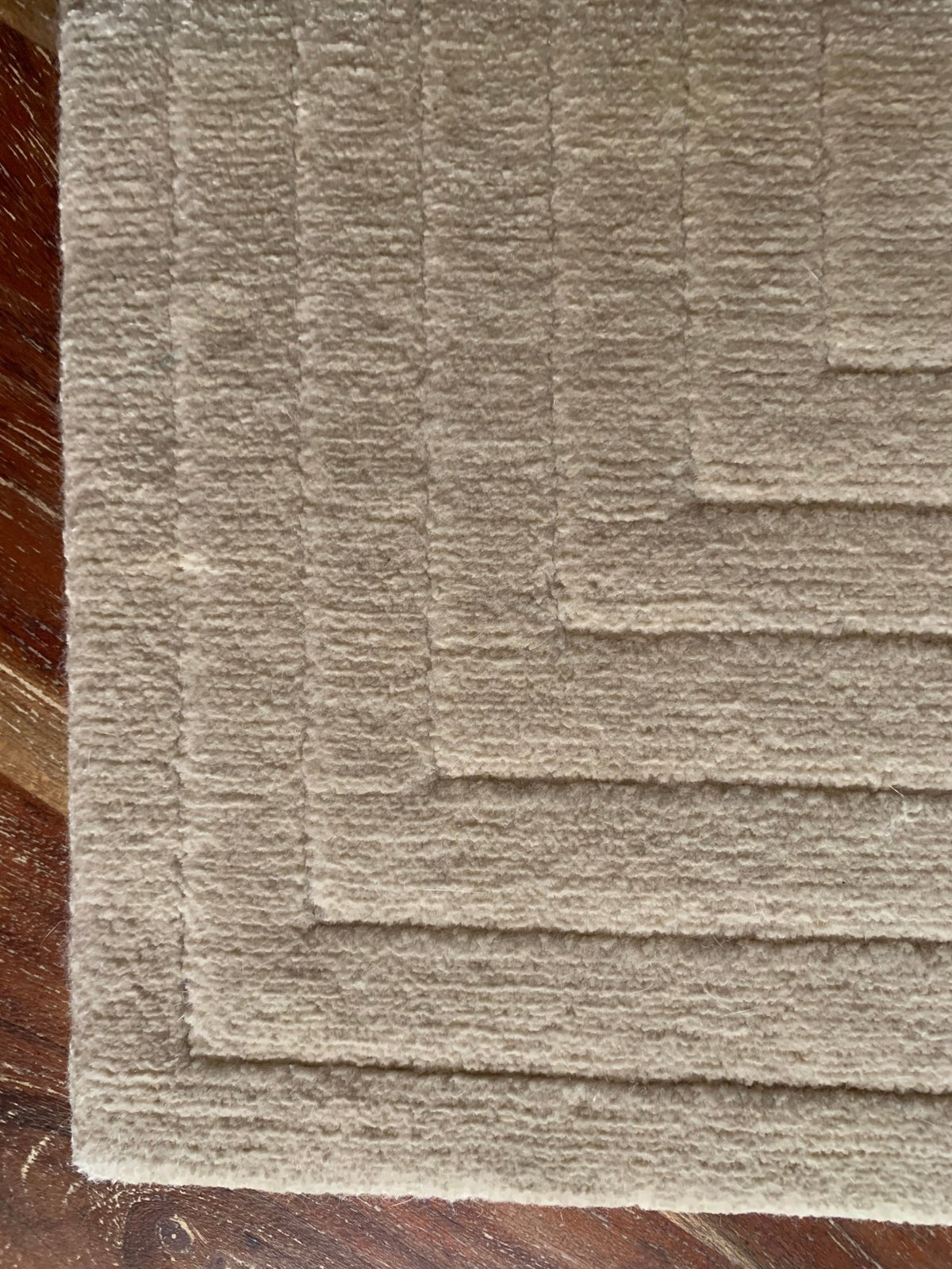 Bond Beige Borders Rug Tibetan Loop-Cut Lines – Banana Manor Rug ...