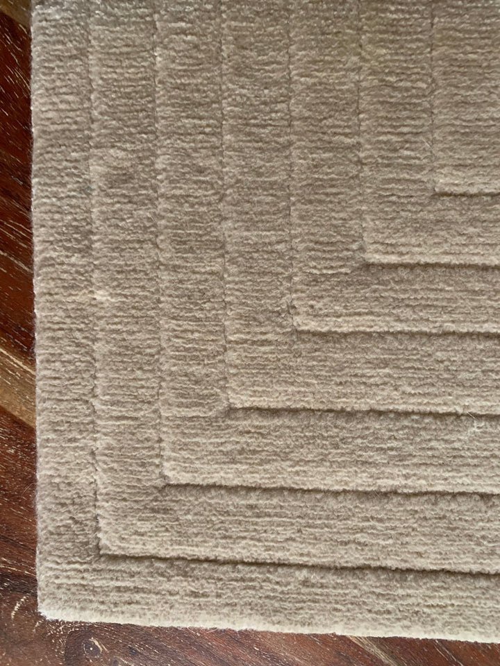 Bond Beige Borders Rug Tibetan Loop-Cut Lines – Banana Manor Rug ...