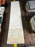 Bonnie 2.6x12.3 Hand-Knotted Beige & Silver Oushak Runner | Banana Manor Rug Factory Outlet