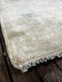 Bonnie 2.6x12.3 Hand-Knotted Beige & Silver Oushak Runner | Banana Manor Rug Factory Outlet